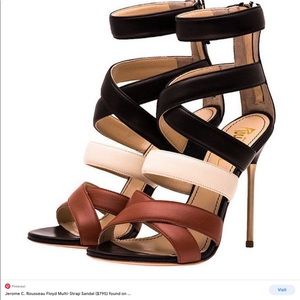 Jerome C. Rousseau Multi Strappy Floyd Heel SZ 39 Made in Italy
